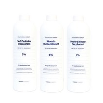 [공식몰]알앤비 오투 염색 산화제 탈색제 3% 6% 9% 1000ml, 파워 셀렉터 9%