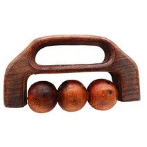 IndiaBigShop 나무 핸드 헬드 3 롤링 볼 바디 마사지기 딥 티슈 근육 등 발 목 어깨 다리 종아리 통증 완화 전신 마사지 가성비 추천 미국직구