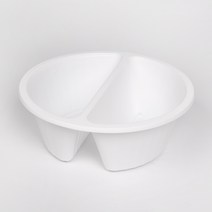 [BW] 중화면용기 2칸 (화이트) 1박스 200개 / 중화요리 짬짜면 반반 포장 배달 고급 사출 PP 용기, [BW] 중화면용기 2칸 (화이트) 200개