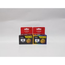 캐논 정품잉크 PG-40 + CL-41, 1세트, 블랙 + 컬러