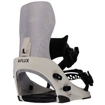 플럭스 CV - 2023 남성용 스노우보드 바인딩 - 화이트, L (미국 남성 10 - 13+)