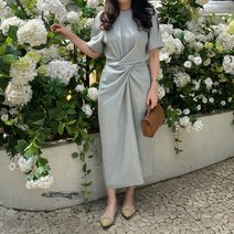 드엘랑 스트라이프 꼬임원피스 3color