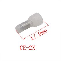 50 개/100개 CE-1X CE-2X 폐쇄 엔드 크림프 캡 절연 전기 와이어 케이블 커넥터 나일론 라인 Tsui 스플라이스 터미널, 02 CE-2X