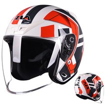 AIS 헬멧 바이크 오토바이 오픈 페이스 Capacete Motocicleta 모토 레이싱 빈티지, [02] L, [09] 9