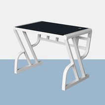 [천삼백케이] [텐스페이스] 텐스페이스 럭셔리 강화유리책상1000 LS12, 화이트