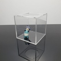아크릴파크 아크릴 상자 응모함 아크릴케이스 주문제작 투명 백색 검정 색상아크릴, 1개, 5T 150