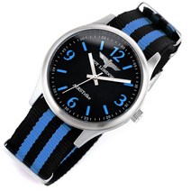 보이런던 BLD2103-BKBL 남성용 나토밴드시계 42mm 트랜드메카