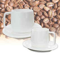 보그 화이트 머그잔 에스프레소 라떼 커피잔 컵 받침, 머그잔 350ml, 350ml 잔