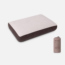 통기성 좋은 패브릭 커버 메모리폼 캠핑 베개 캠핑족, L