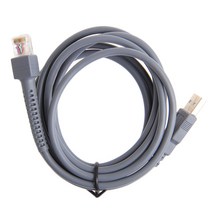 기호 바코드 스캐너 USB 케이블 LS1203 LS2208 LS4208 LS3008 CBA-U01-S07ZAR, 검은 색
