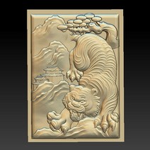 새로운 6pcs 타이거 3d 모델 STL CNC 라우터 3D 프린터 Artcam Aspire Bas 릴리프 _ 호랑이 장식 