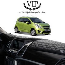 스파크 대쉬보드커버 리무진엠보 가죽 데쉬보드, 상단네비매립형_블랙