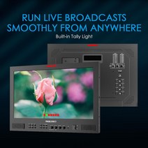 SEETEC ATEM156S-CO 15.6 인치 디렉터 모니터 휴대용 멀티 카메라 4X3G-SDI HDMI 풀 LCD 1920x1080 지원, 한개옵션0