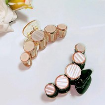 이리스비 펄 자개 헤어핀 올림머리 집게핀 2color