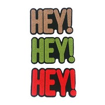 [영화사] HEY 레터링 이니셜 자수와펜 리폼 패치