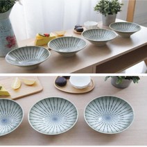 일본 굽있는 소면 그릇 삼각 면기 세트4p 비빔면 떡국 예쁜그릇 콩쿡수 도자기 국수 일식당