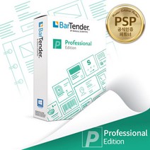 [BarTender] 바텐더 프로페셔널 2022 에디션 바코드 라벨 디자인 프로그램 소프트웨어 RFID 디자인 및 인쇄 Seagull Scientific, 프로페셔널(Professional), BTP-1 (1 프린터)