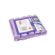 가정용 일회용 쓰레기 주머니 주방 보관 봉투 5 롤 봉투 청소 비닐 bolsas de basura 100 개, 보라색