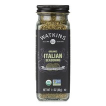 정품 Watk Gourmet 유기농 향신료 병 이탈리아 시즈닝 31.2g(1.12온스)