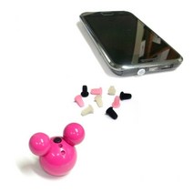이어폰잭 스마트폰 보호캡 실리콘 이어폰구멍 폰캡, 옵션01 실리콘이어폰보호마개화이트5개(야광아님)