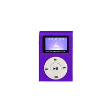 블루투스 MP3 레트로 감성 미니 mp3 음악 플레이어 디스플레이 음악 오디오 놀이 스포츠 적합 lcd 화면 스포츠 음악 플레이어 유행 워크맨, 자주색
