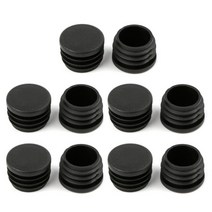 라운드 파이프 튜브 q81c에 대 한 10Pcs 검은 플라스틱 가구 다리 플러그 블랭킹 끝 마개, 28mm