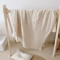 목화 얇은 여름 이불 솜 담요 토퍼 을위한 아기 동백 장미 인쇄 모슬린 유아 꽃 모슬린 아기 침구 퀼트에 대한 낮잠 커버