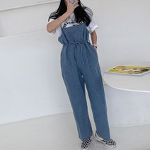 [멋쭈] 센스 청 끈멜빵바지