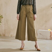 써스데이아일랜드 여름 하이웨이스트 린넨 코튼 와이드 팬츠 바지 T194MPT236W