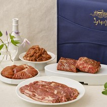 왕비집 - 추석 특선 갈비 선물세트 [C 세트 / 3kg] - 양념 LA갈비 1kg 소 등심 불고기 1kg 한돈 양념구이 1kg, C 세트