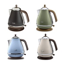 [독일직배송]DeLonghi Icona Vintage 드롱기 아이코나 빈티지 무선 커피포트 4종, 2)스카이블루