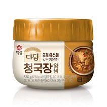 [메가마트]CJ 다담 청국장찌개 양념 530g, 1개