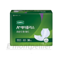 유한킴벌리 남녀공용 디펜드 속 기저귀 라운드형 성인기저귀/패드 대형, 29x56cm/라운드 대형, 30개입, 1개