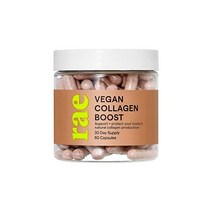 Rae Wellness Vegan Collagen Bo - Natural Collagen Supplement with Vitamin C and Bamboo for Healthy H, 60 Count (Pack of 1)