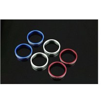 푸조 508 2011-2017 볼륨 손잡이 반지 데칼 1개 또 2PCS, 2개