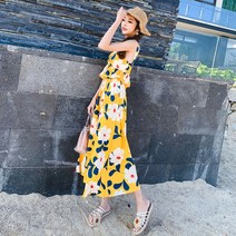 커플 시밀러룩 원피스 해변 신혼 촬영 봄 데이트