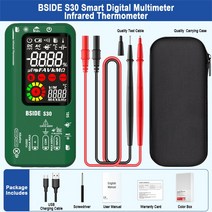 디지털테스터기 전기 테스트기 검진기 접지 검침기 BSIDE-디지털 멀티 미터 S10 S11 S30 스마트 DC AC 전압 커패시터 옴 다이오드 NCV Hz EMF 테스터 감지기, [04] S30 Flagship, 04 S30 Flagship