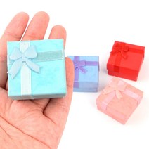 보석판매점 고객 선물 포장용 반지 상자 5개 포장용품 회사 종이 가게, 민트