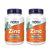 나우푸드 징크 아연 글루코네이트 50mg 250정 2병, 아연 25mg250정 2병