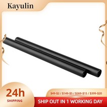kayulin 15mm 알루미늄 막대 30cm 길이 확장 가능한 m12 암나사 카메라 숄더 마운트 리그2개