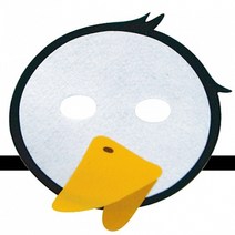 디머스 연극 역할놀이 동물 가면띠 하얀오리