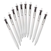 MITSUBISHI Pencil Mitsubishi 연필 젤 볼펜 Uniball One 0.38 검정 10 Hako UMNS38.24, 1개, 1cm