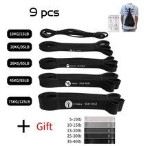 밴드 쏘 소형 밴드쏘 헤비 듀티 라텍스 저항 밴드 운동 탄성 밴드 스포츠 강도 풀업 어시스트 밴드 운동 필라테스 피트니스 장비 JX, zld 5 PC hei hsllq