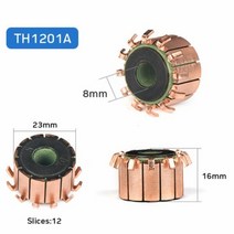 산업용 업소용 먼지 집진기 TUNGFULL 15x6.35x10mm 2 개 구리 막대 발전기 모터 수집기 마이크로 드릴 톤, 08 8x23x16mm