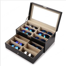 안경 보관함 가죽 소재 구 선글라스 보관 케이스, 기본, 1개