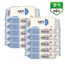 [보솜이] 아기물티슈 베이비케어 캡형, 60매, 10팩