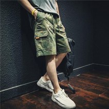 남성용 밀리터리 카모 반바지 아이버리아 A31 U684B503