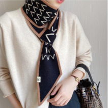 [엔젤D] 여성 V 고리 쁘띠 니트 목도리