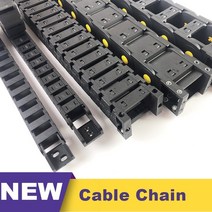 25x25 25x38 나일론 Mochine Towline 플라스틱 케이블 체인 드래그 사일런트 브리지 L 1m, 04 25x25mm_02 55mm