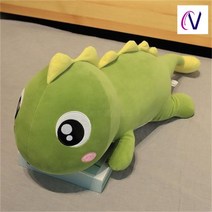 대형모찌인형 바디필로우 공룡인형 대형쿠션 선물 애착/수면인형 몰랑이인형, 녹색 옐로우_80cm